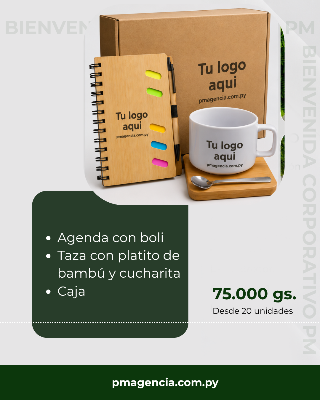 Kit de merchandising para eventos corporativos y ferias Paraguay - Kit 12