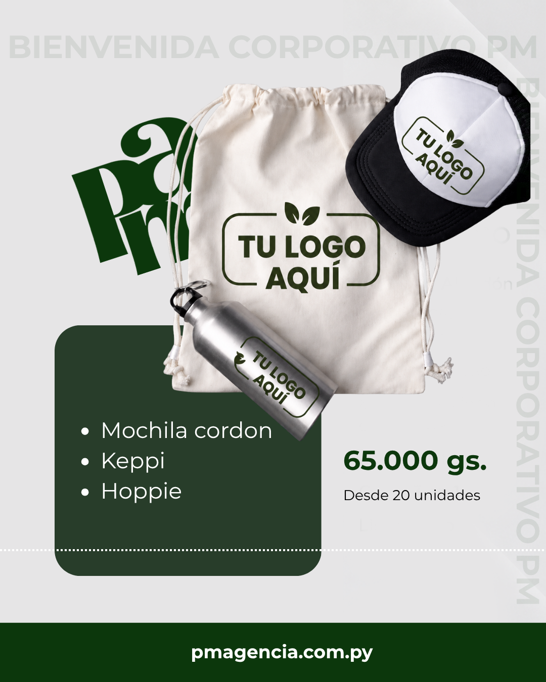 Kit corporativo personalizado para ferias empresariales Paraguay - Kit 13
