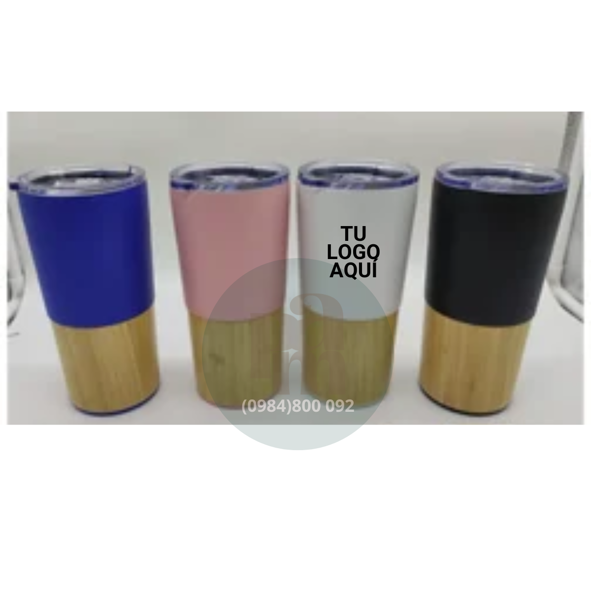 Vaso térmico base de bambú