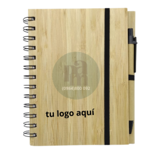 Anotador tapa bambú